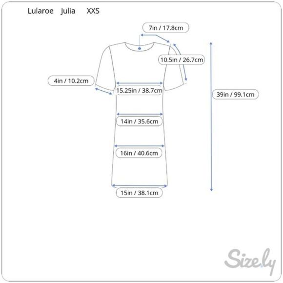 Lularoe Julia Dress XXS Purple Floral - Picture 11 of 11